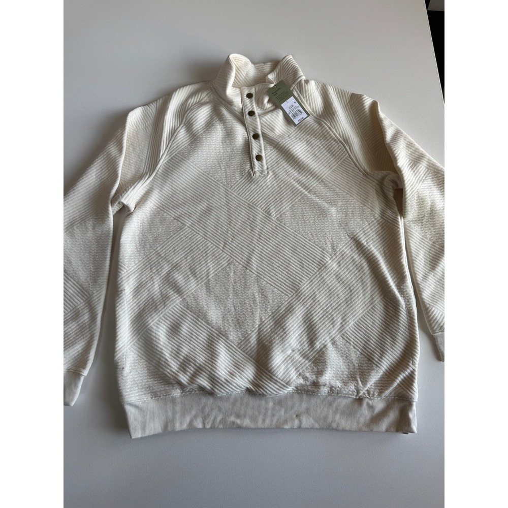 Goodfellow & Co. Men's 1/4 Front‎ Snap Quilted Sweatshirt Size Large
